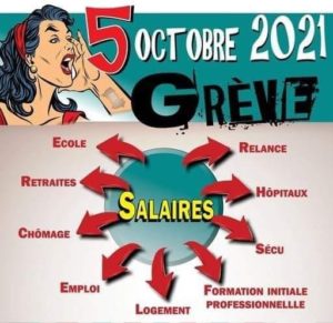 5 octobre 2021 grève