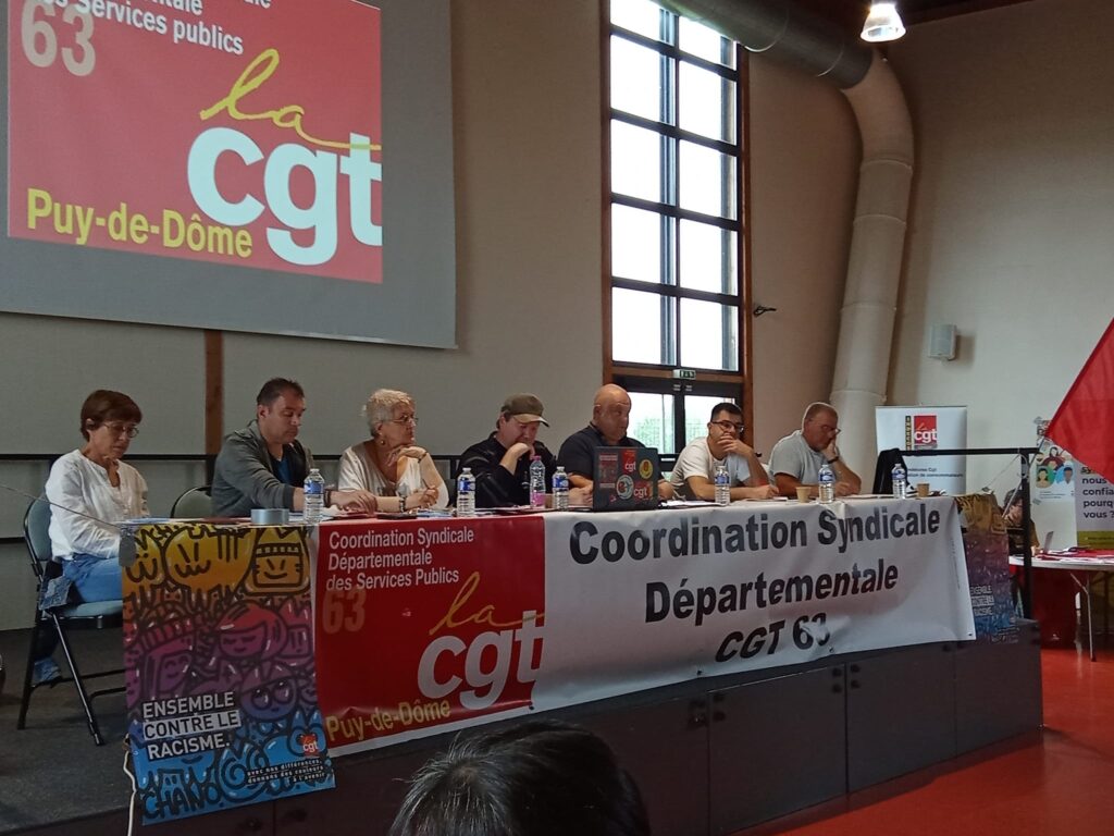 Conférence de la CSD CGT 63.